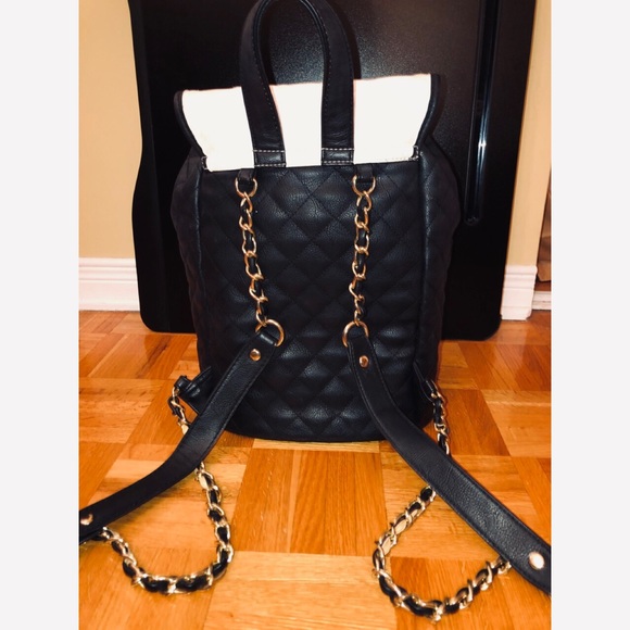 Faux Leather Mini Backpack - Picture 3 of 5